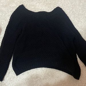 Black Knit Oversize Sweater